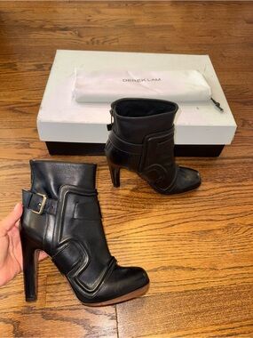 Size 9 Derek Lam Armour Tronchetto Boots Black